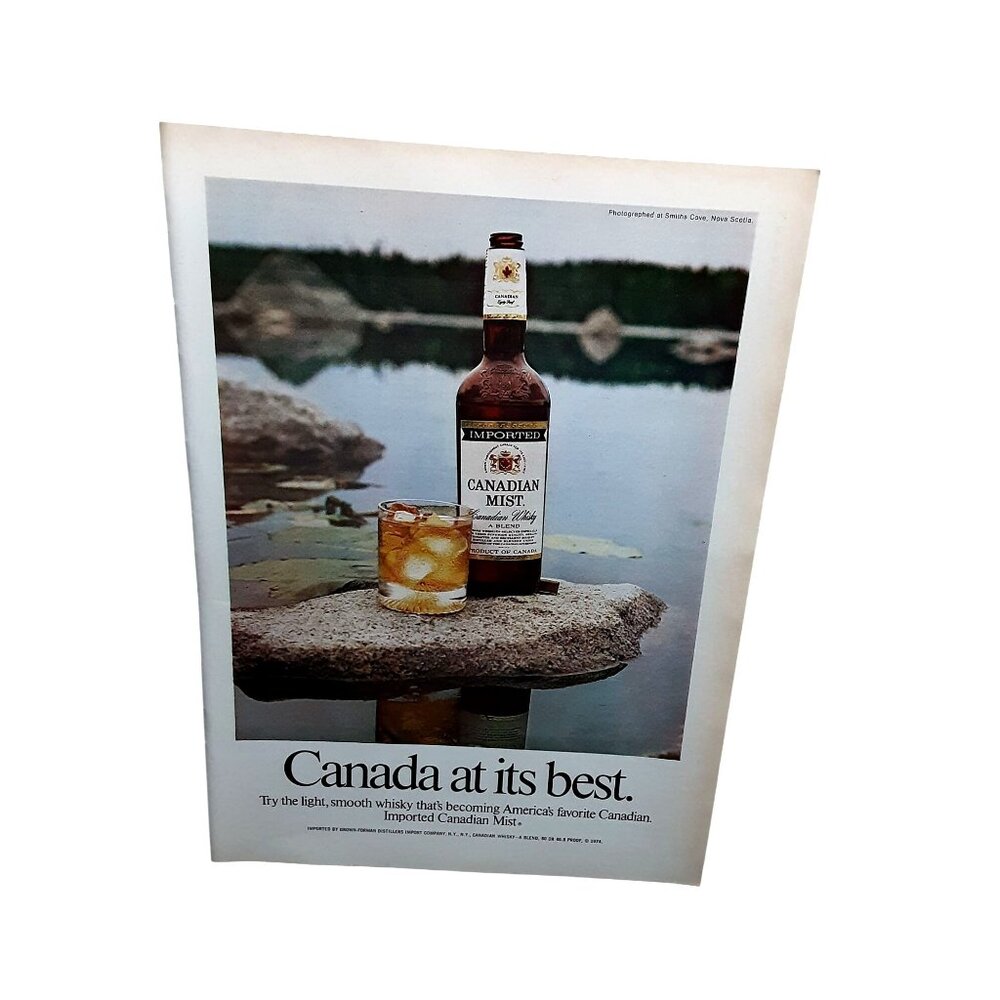 1975 Canadian Mist Whisky Print Ad Canada At Its Best Vintage Liquor Ad